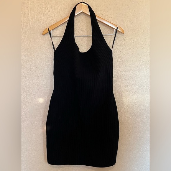 NWT Babaton Sculpt Knit Backless Halter Dress - Picture 1 of 4